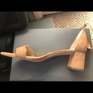 Ann Taylor Suede Block Heel sandals 9.5